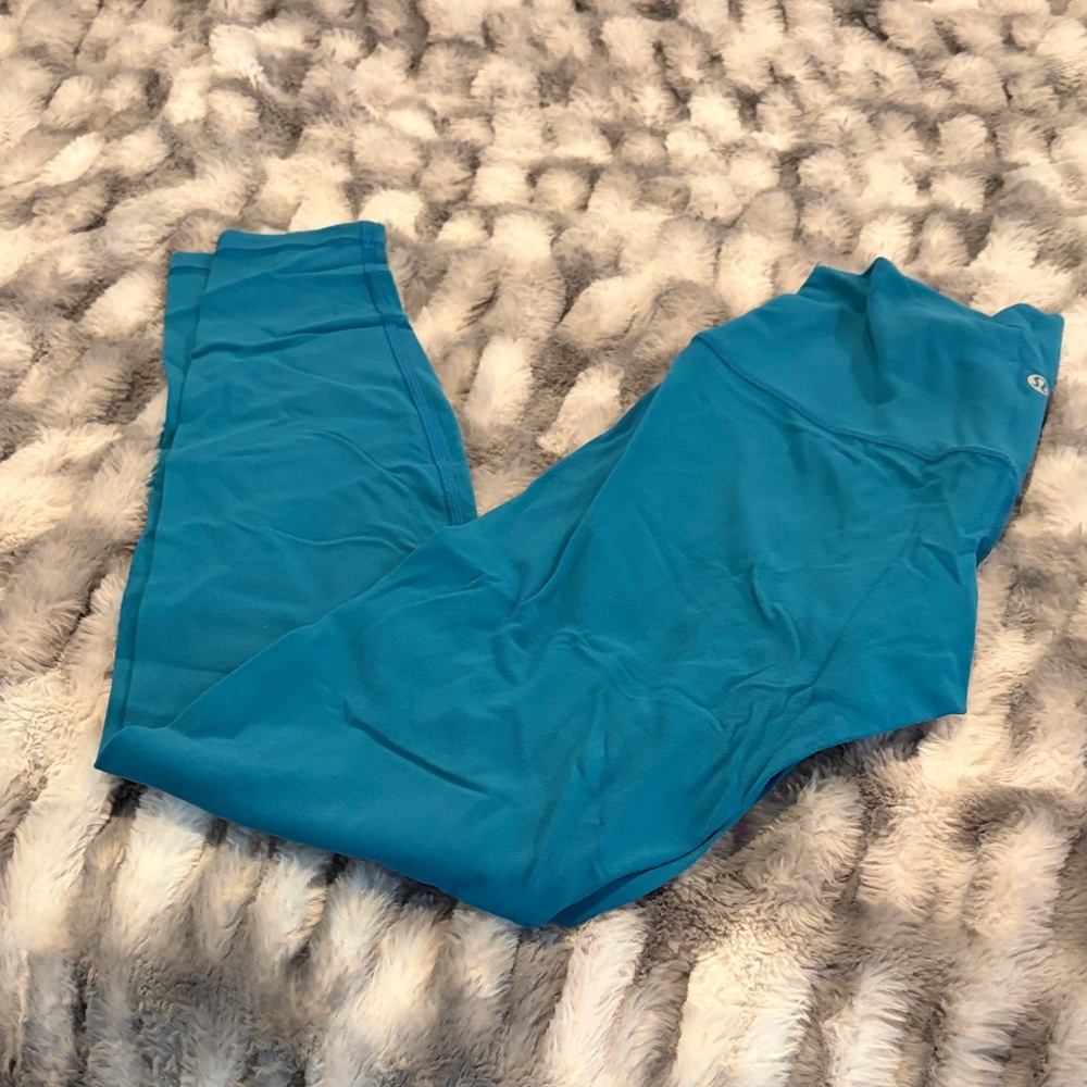 Lululemon Athletica Teal Align 28” high rise Leggings